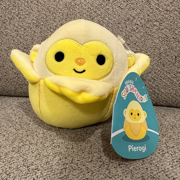 🇺🇸 NWT 5" PIEROGI THE BANANA  MONKEY SQUISHMALLOWS - Picture 2 of 5